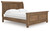 Feddinger - California King Sleigh Bed - Medium Brown