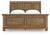 Feddinger - California King Sleigh Bed - Medium Brown