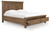 Feddinger - California King Panel Storage Bed - Medium Brown