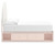 Wistenpine - Full Upholstered Panel Bed With Under Bed Storage - Blush