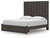 Fraluna - King Panel Storage Bed - Charcoal