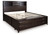 Vanmore - King Storage Bed - Dark Brown