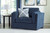 Evansley - 2 Pc. - Chair And A Half, Ottoman - Navy