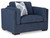 Evansley - 2 Pc. - Chair And A Half, Ottoman - Navy
