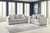 Evansley - 2 Pc. - Sofa, Loveseat - Pewter