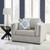 Evansley - 4 Pc. - Sofa, Loveseat, Chair And A Half, Ottoman - Pewter