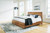 Dressonni - 5 Pc. - Dresser, Mirror, Chest, California King Panel Bed - Brown