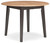 Gesthaven - 5 Pc. - Round Dining Room Drop Leaf Table, 4 Side Chairs - Natural / Brown