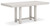 Robbinsdale - 8 Pc. - Rectangular Counter Height Dining Extension Table, 6 Barstools, Server - Antique White