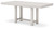 Robbinsdale - 8 Pc. - Rectangular Counter Height Dining Extension Table, 6 Barstools, Server - Antique White