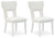 Chalanna - 8 Pc. - Rectangular Dining Room Extension Table, 6 Side Chairs, Server - White