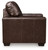 Santorine - 2 Pc. - Chair, Ottoman - Dark Brown