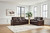 Santorine - 2 Pc. - Sofa, Loveseat - Dark Brown