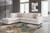 Aviemore - 3 Pc. - 2-Piece Sectional With Laf Corner Chaise, Ottoman - Stone