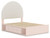 Wistenpine - 7 Pc. - Dresser, Mirror, Full Upholstered Panel Bed With Under Bed Storage - Blush