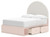 Wistenpine - 6 Pc. - Full Upholstered Panel Bed With Side Storage - Blush