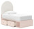 Wistenpine - 9 Pc. - Dresser, Mirror, Twin Upholstered Panel Bed With Under Bed Storage, 2 Nightstands - Blush