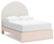 Wistenpine - 9 Pc. - Dresser, Mirror, Chest, Full Upholstered Panel Bed, 2 Nightstands - Blush