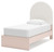 Wistenpine - 9 Pc. - Dresser, Mirror, Chest, Twin Upholstered Panel Bed, 2 Nightstands - Blush