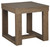 Cariton - Square End Table - Gray