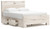 Lawroy - 7 Pc. - Dresser, Mirror, Queen Panel Bed With Under Bed Storage - Light Natural