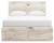 Lawroy - 9 Pc. - Dresser, Mirror, Queen Panel Bed With Storage Footboard And 2 Under Bed Storage Units, 2 Nightstands - Light Natural