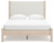 Cadmori - 5 Pc. - Dresser, Mirror, Queen Upholstered Panel Bed - Two-tone