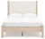 Cadmori - 5 Pc. - Dresser, Mirror, Full Upholstered Panel Bed - Two-tone