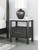 Cadmori - 7 Pc. - Dresser, Mirror, Full Upholstered Panel Bed, 2 Nightstands - Black / White