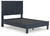 Simmenfort - 3 Pc. - Dresser, Full Platform Bed - Navy Blue
