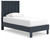 Simmenfort - 4 Pc. - Dresser, Chest, Twin Platform Bed - Navy Blue