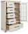 Shaybrock - 7 Pc. - Dresser, Mirror, Chest, California King Panel Bed, 2 Nightstands - Antique White