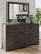 Prendonea - 4 Pc. - Dresser, Mirror, Twin Panel Bed - Charcoal
