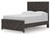 Prendonea - 4 Pc. - Dresser, Mirror, Full Panel Bed - Charcoal