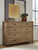 Tomtyn - 5 Pc. - Dresser, Mirror, Chest, California King Upholstered Bed - Light Brown