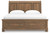 Feddinger - King Storage Sleigh Bed - Medium Brown