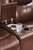 Next Move - Power Reclining Loveseat With Console / Adjustable Headrest - Mahogany