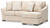Lango - 3 Pc. - Sofa Chaise, Chair, Ottoman - Jute