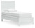 Bostwick Shoals - 6 Pc. - Dresser, Mirror, Twin Bed With Framed Footboard, 2 Nightstands - White