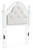 Kozlani - Twin Upholstered Panel Headboard - White