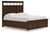 Taffenbrook - California King Panel Storage Bed - Medium Brown