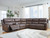 Bleckley - 6-Piece Power Reclining Sectional With LAF And RAF Recliners - Espresso