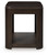Carlibrie - Rectangular End Table - Warm Brown
