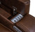 Knightington - Power Reclining Sofa With Audio Seating - Brown