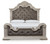 Bruchandi - California King Upholstered Panel Bed - Antique White