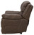 Dunleith - Zero Wall Recliner w/PWR HDRST - Chocolate