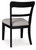 Greddinton - Upholstered Dining Side Chair (Set of 2) - Black