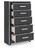 Zuraleus - Five Drawer Chest - Black