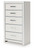 Zuraleus - Five Drawer Chest - White
