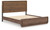 Fortlorn - California King Panel Bed - Walnut Brown